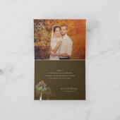 フォーカラフルシーズンズツリーサンキューノートカード サンキューカード (内部)