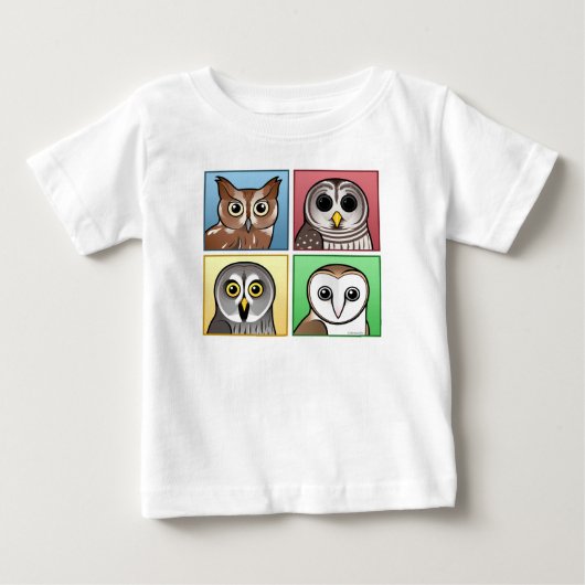 フォーカラーフール(パステル) ベビーTシャツ (正面)