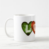 フォーカラーラブハートデザイン コーヒーマグカップ (左)