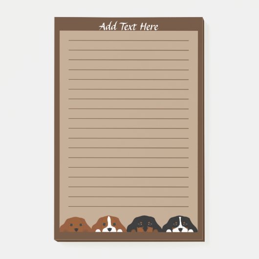 フォーカヴァリエキングチャールズスパニエル犬ワンピードッグ ポストイット (正面)