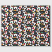 フォーカードエーストランプのポーカー ラッピングペーパー (フラット)