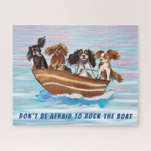 フォーキャリバリーキングチャールズスパニエル犬ズオンザボート