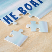 フォーキャリバリーキングチャールズスパニエル犬ズオンザボート ジグソーパズル (側面)