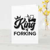 フォーキング・フォークリフト運転士のキング カード (黄色い花)