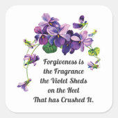 フォーギヴェンスはフレグランスとバイオレットシェッド スクエアシール (正面)