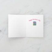 フォークお洒落アートバードバレンタインハートガーデン シーズンカード (内部)