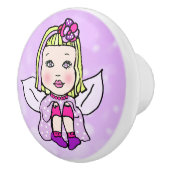 フォークお洒落アートフェアリーとスターダスト セラミックノブ (右)