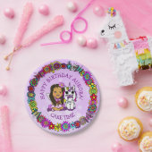 フォークお洒落アートフェアリー、ユニコーン&バタフライ ペーパープレート (パーティー)