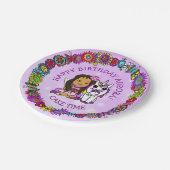 フォークお洒落アートフェアリー、ユニコーン&バタフライ ペーパープレート (アングル)