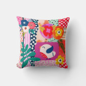 フォークお洒落スタイルフローラクッション/ピロー投げ クッション (正面)