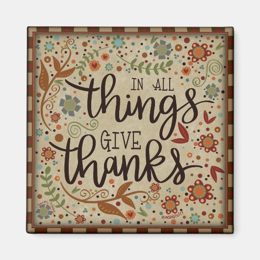 フォークかわいらし感謝型引用文吸光磁石 マグネット (正面)