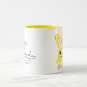 フォークが付いている抱擁 ツートーンマグカップ (中央)