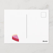 フォークが君のお誕生日ケーキ葉書 ポストカード (裏面)