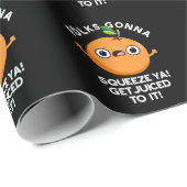 フォークが絞るYaはパンにジュースを受け取おもしろいる ラッピングペーパー (ロールコーナー)