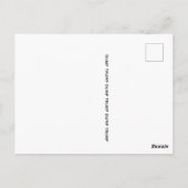 フォークで舌を絞った悪魔のグラフィティウォールアートとしてトランプ ポストカード (裏面)