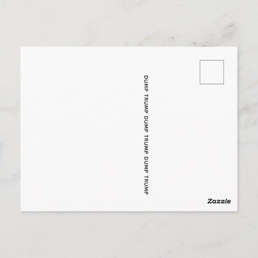 フォークで舌を絞った悪魔のグラフィティウォールアートとしてトランプ ポストカード (裏面)