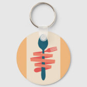 フォークとスプーン キーホルダー (正面)