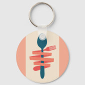 フォークとスプーン キーホルダー (裏面)