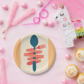 フォークとスプーン ペーパープレート (パーティー)