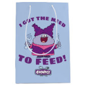 フォークとナイフを備えたチャウダー ミディアムペーパーバッグ (正面)