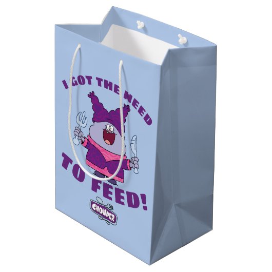 フォークとナイフを備えたチャウダー ミディアムペーパーバッグ (裏面アングル)