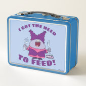 フォークとナイフを備えたチャウダー メタルランチボックス (裏面)