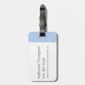 フォークとナイフを備えたチャウダー ラゲッジタグ