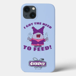 フォークとナイフを持つチャウダー iPhone 13ケース