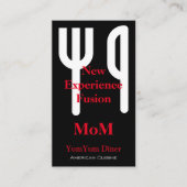 フォークとナイフ 名刺 (正面)