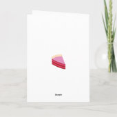 フォークと共にあらんことを ピンクの誕生日カード カード (裏面)