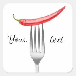 フォークにコショウ スクエアシール