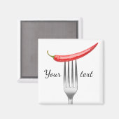 フォークにコショウ マグネット (正面/裏面)