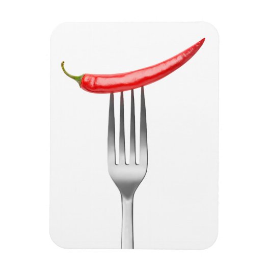 フォークにコショウ マグネット (縦)