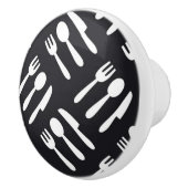 フォークのスプーンのナイフパターン セラミックノブ (右)