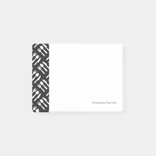 フォークのスプーンのナイフパターン ポストイット (正面)