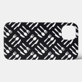 フォークのスプーンのナイフパターン Case-Mate iPhoneケース (裏面 (横))