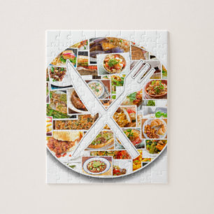 フォークのナイフの食糧 ジグソーパズル
