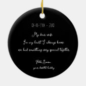 フォークのポルトガル咲くハート セラミックオーナメント (裏面)