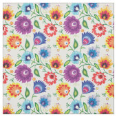 フォークの白い花 ファブリック (見本)