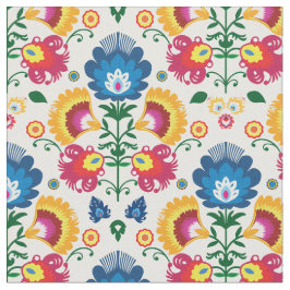 フォークの白い花 ファブリック