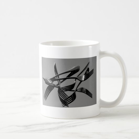 フォークの空中浮揚 コーヒーマグカップ (右)