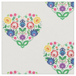 フォークの花-心の形をした組成 ファブリック