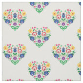 フォークの花-心の形をした組成 ファブリック (見本)