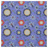 フォークの花 – Kashubyの民俗 ファブリック (見本)