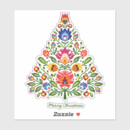 フォークの魅惑：クリスマスツリー シール