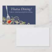 フォークはトマトスパゲッティ食料調達b、Thatsaを…付けました 名刺 (正面/裏面)