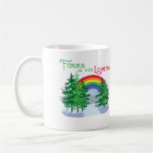 フォークはペアカップのためです コーヒーマグカップ (左)