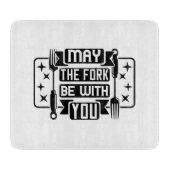 フォークをあなたと一緒に使ってもいい カッティングボード (正面)