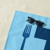 フォークをあなたと一緒に使ってもいい ビーチタオル (インサイチュ)