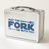 フォークをあなたと一緒に使ってもいい メタルランチボックス (正面)